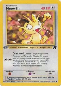 Meowth - 62/82 - Common 1st Edition