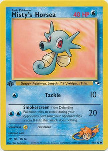 Misty's Horsea - 86/132 - Common 1st Edition