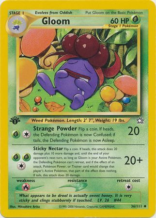 Gloom - 36/111 - Uncommon 1st Edition