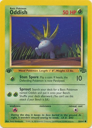 Oddish - 58/64 - Common 1st Edition