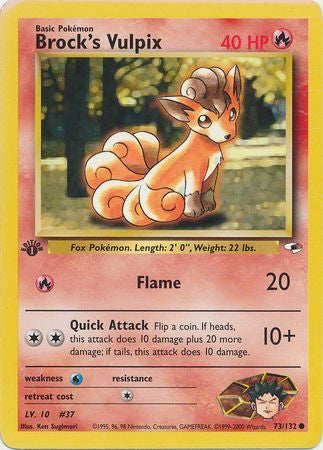 Brock's Vulpix - 73/132 - Common 1st Edition