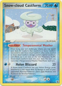 Snow-cloud Castform - 29/113 - Rare