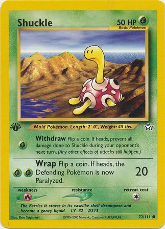 Shuckle - 72/111 - Common 1st Edition