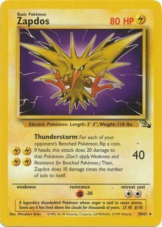 Zapdos - 30/62 - Rare Unlimited