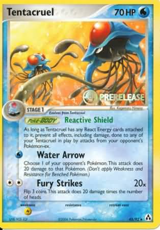 Tentacruel - 45/92 - Pre-Release Promo