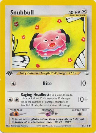 Snubbull - 55/64 - Common 1st Edition