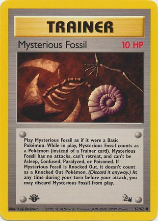 Mysterious Fossil - 62/62 - Common 1st Edition