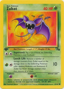 Zubat - 57/62 - Common 1st Edition