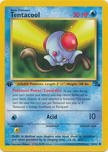 Tentacool - 56/62 - Common 1st Edition