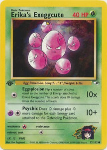Erika's Exeggcute - 77/132 - Common 1st Edition