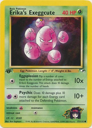 Erika's Exeggcute - 77/132 - Common 1st Edition
