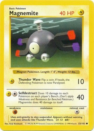 Magnemite - 53/102 - Common (Shadowless)