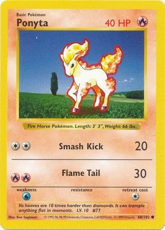 Ponyta - 60/102 - Common (Shadowless)