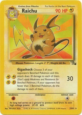 Raichu - 29/62 - Rare Unlimited