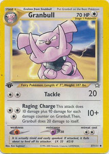 Granbull - 37/111 - Uncommon 1st Edition