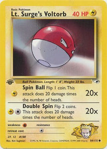 Lt. Surge's Voltorb - 84/132 - Common 1st Edition