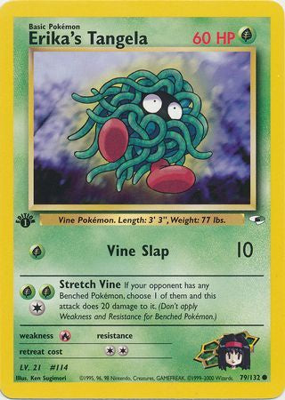 Erika's Tangela - 79/132 - Common 1st Edition