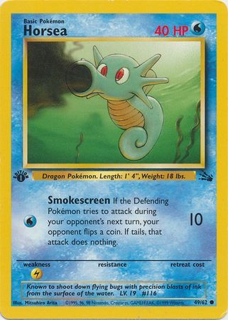 Horsea - 49/62 - Common 1st Edition