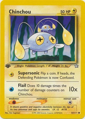 Chinchou - 55/111 - Common 1st Edition