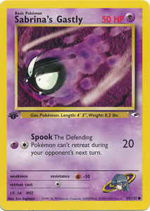 Sabrina's Gastly - 93/132 - Common 1st Edition