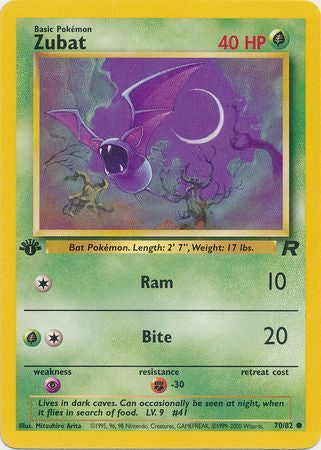 Zubat - 70/82 - Common 1st Edition