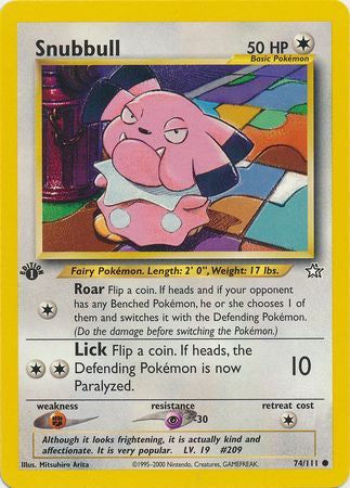 Snubbull - 74/111 - Common 1st Edition