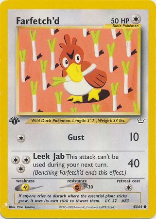 Farfetch'd - 43/64 - Common 1st Edition