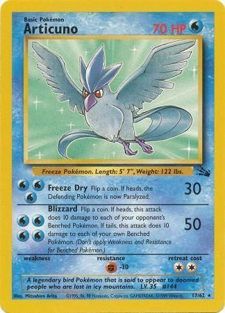 Articuno - 17/62 - Rare Unlimited