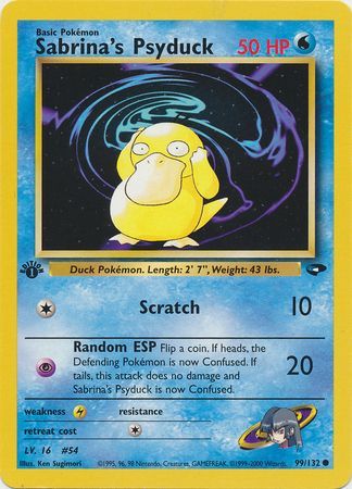 Sabrina's Psyduck - 99/132 - Common 1st Edition