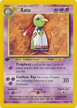 Xatu - 52/111 - Uncommon 1st Edition