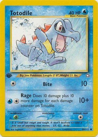 Totodile - 80/111 - Common 1st Edition