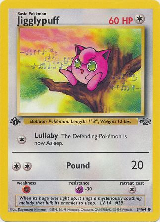 Jigglypuff - 54/64 - Common 1st Edition