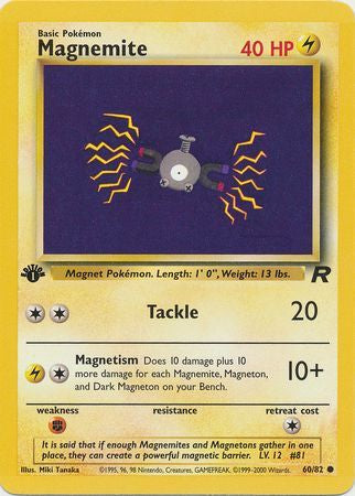 Magnemite - 60/82 - Common 1st Edition