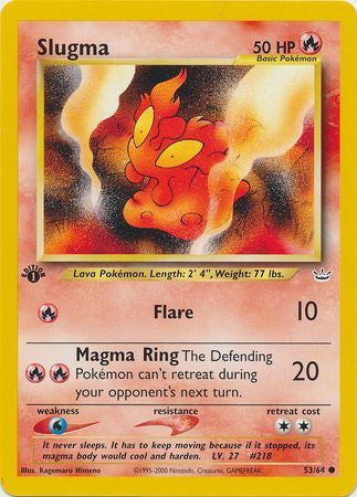 Slugma - 53/64 - Common 1st Edition