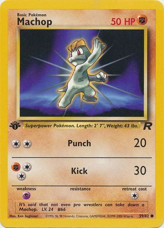 Machop - 59/82 - Common 1st Edition