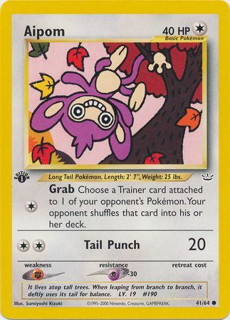 Aipom - 41/64 - Common 1st Edition