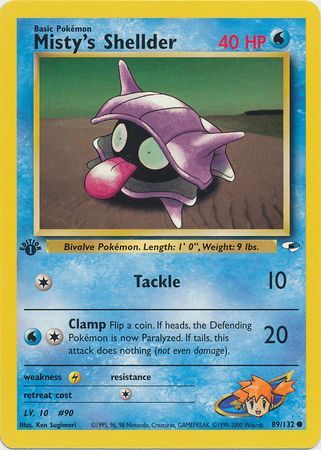 Misty's Shellder - 89/132 - Common 1st Edition