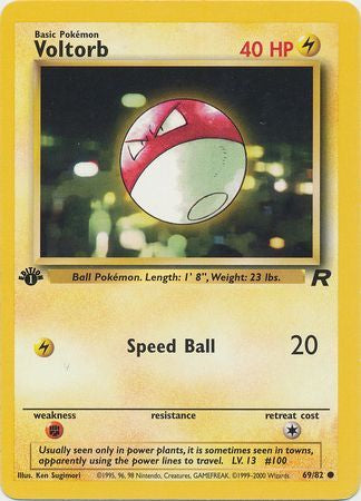 Voltorb - 69/82 - Common 1st Edition