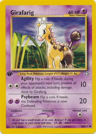 Girafarig - 58/111 - Common 1st Edition