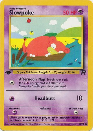 Slowpoke - 67/82 - Common 1st Edition