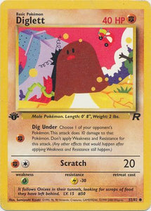Diglett - 52/82 - Common 1st Edition